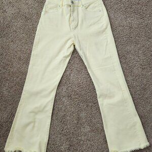 Loft Yellow Kick Cropped Pant/Jean